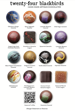 Two-Piece Truffle Box — Twenty-Four Blackbirds Chocolate